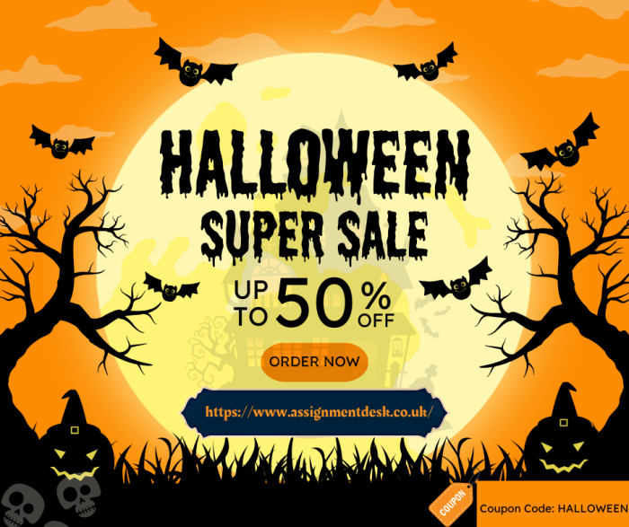 Halloween Special: 50% Off on Assignment Help Services!