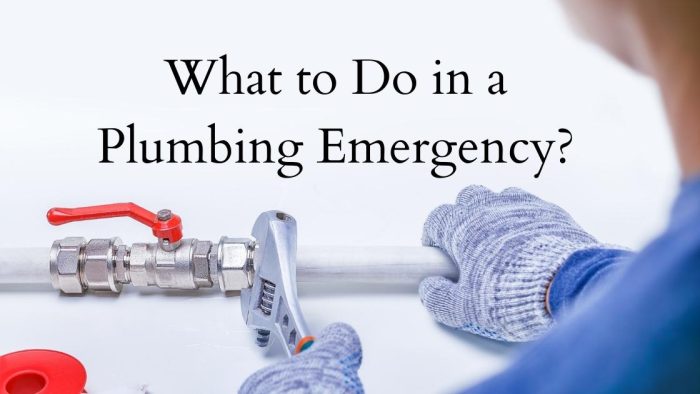 What To Do In A Plumbing Emergency?